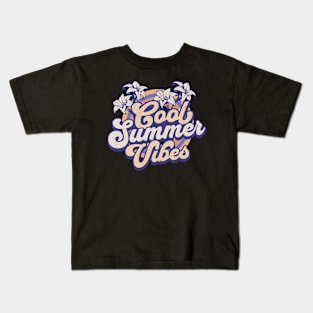 Cool Summer Vibes Vintage Kids T-Shirt